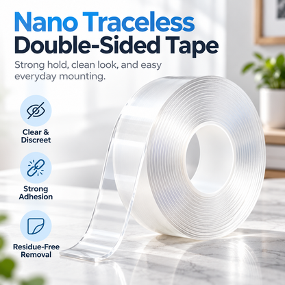 ClearGrip™ – Heavy-Duty Reusable Nano Tape