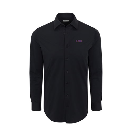 LSU Apex Performance Dress Shirt Black