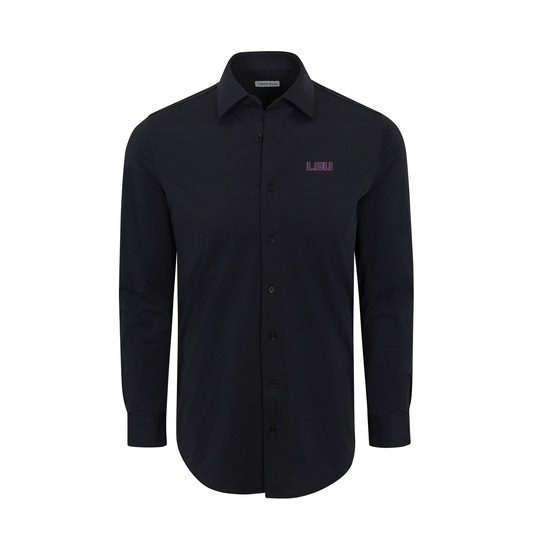 LSU Apex Performance Dress Shirt Black